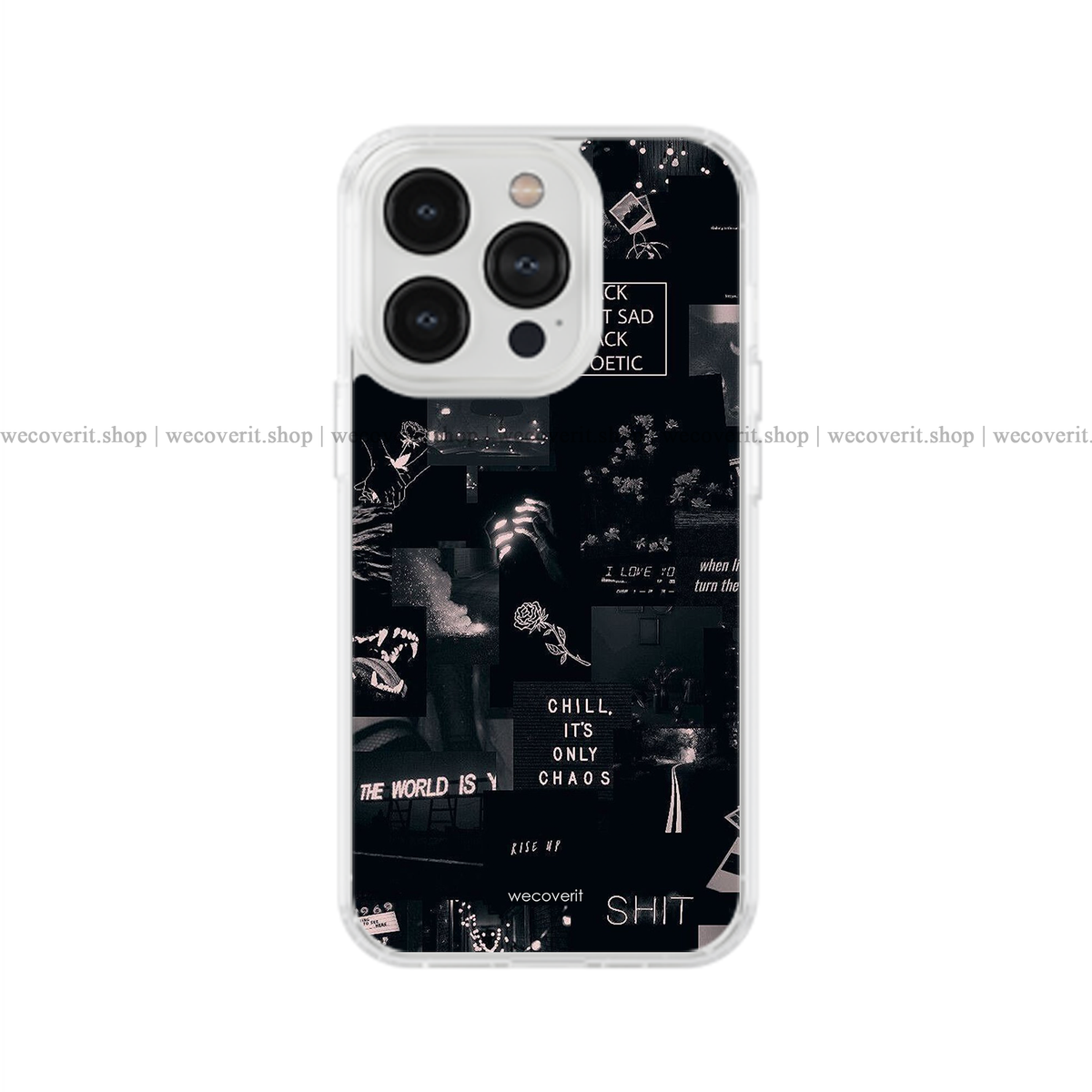 Black Vibe Aesthetic Soft Mobile Cover