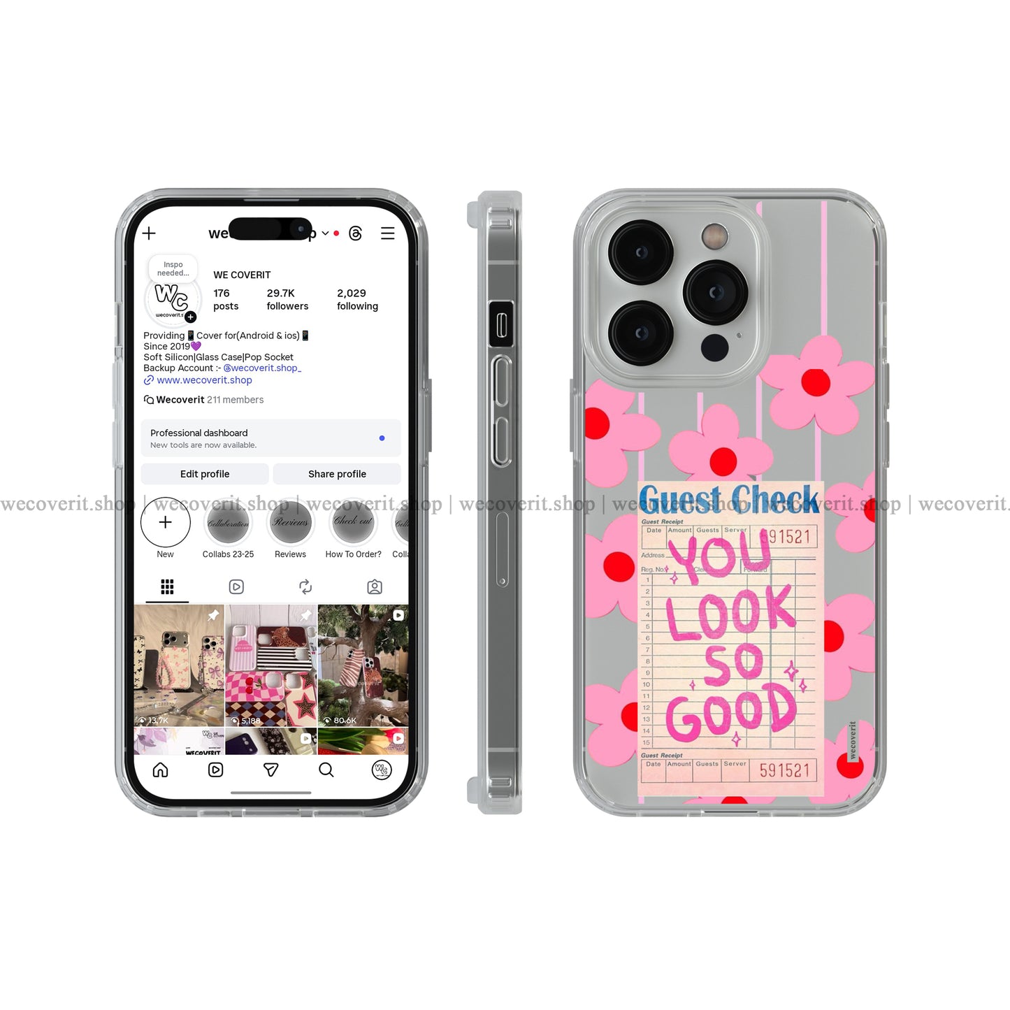 Bloom & Glow Transparent Mobile Cover