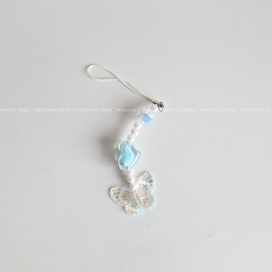 Blue Heartwing Mobile Charm