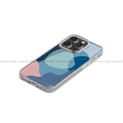 Blue Bubble Abstract Art Soft Mobile Cover