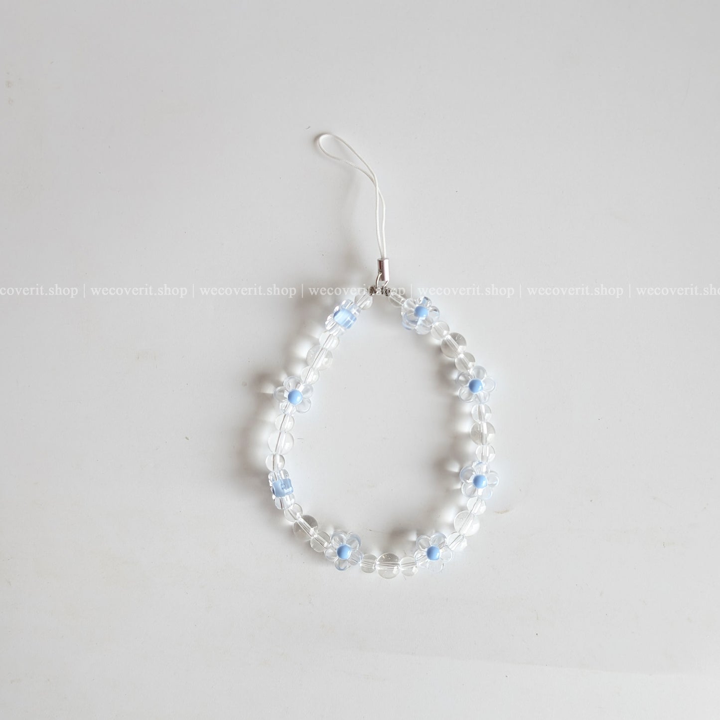 Blue Floral Dayz Mobile charm