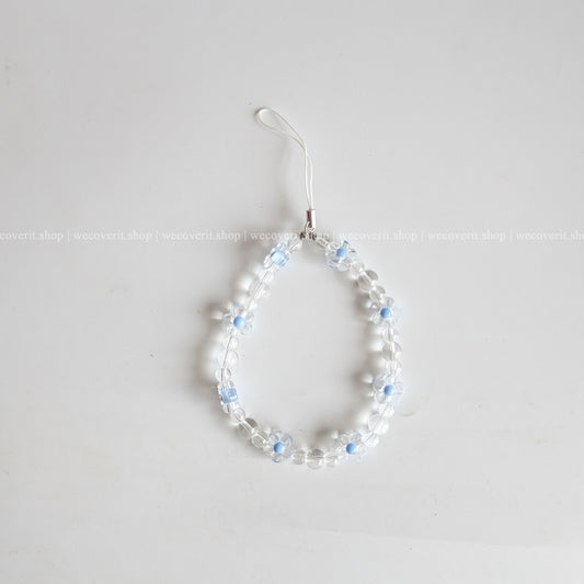 Blue Floral Dayz Mobile charm