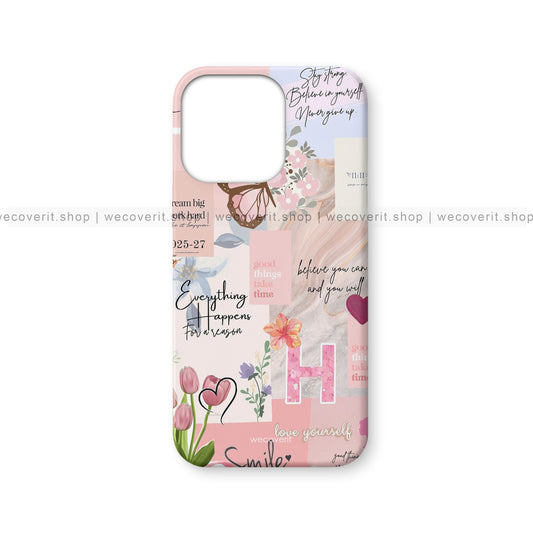 Blush Notes Aesthetic Mobile Cover