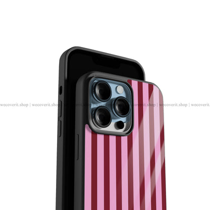 Blush Line Aesthetic Premium Glossy Phone Cover