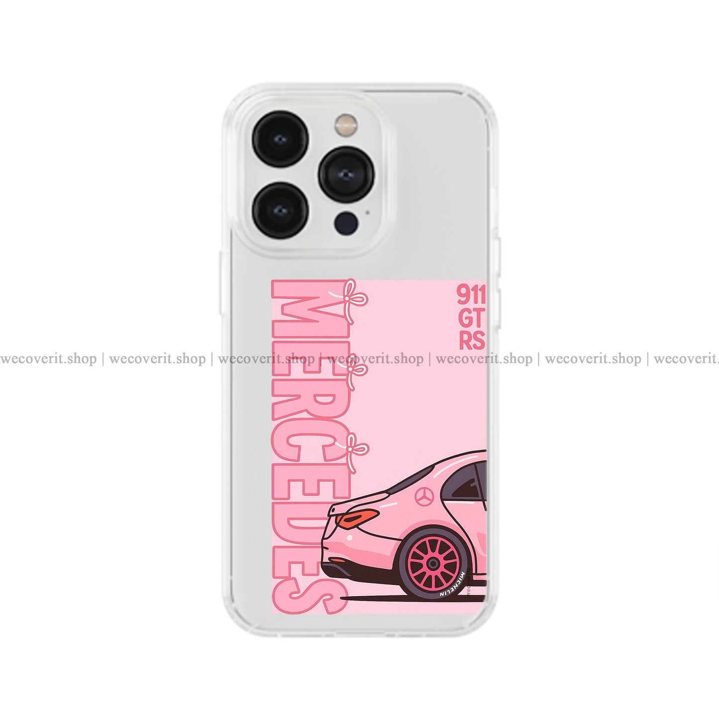 Blush Speed Transparent Mobile Cover