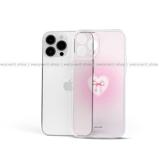 Bow n Heart Transparent Mobile Cover