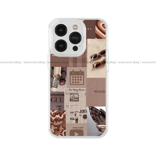 Brown Aesthetic Soft Mobile Cover