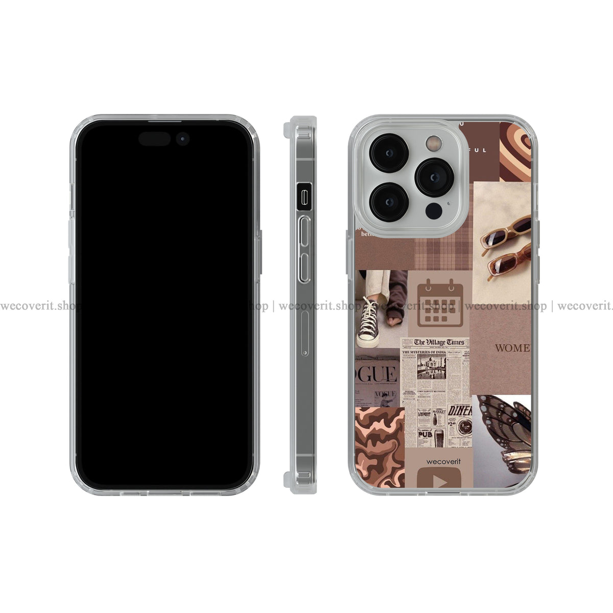 Brown Aesthetic Soft Mobile Cover