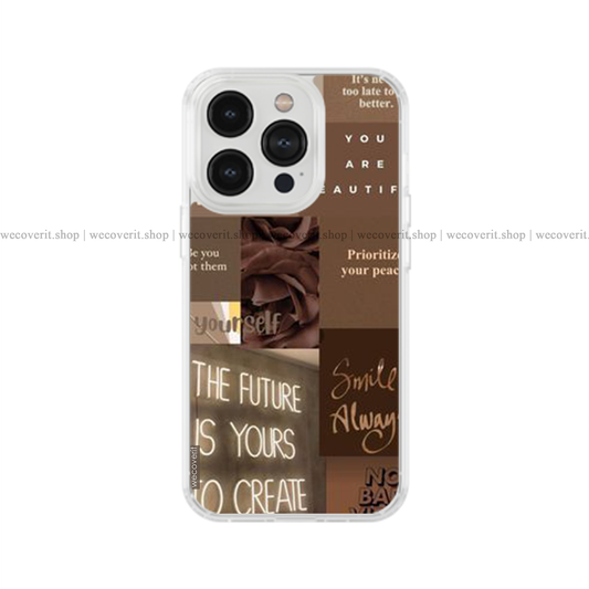 Brown Vibe Aesthetic Soft Mobile Cover