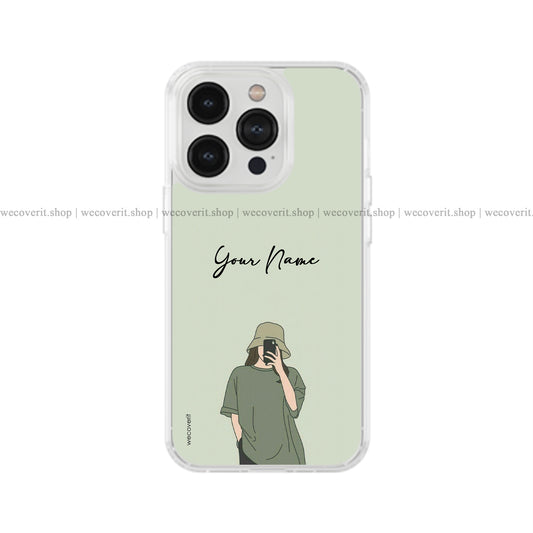 Busy Working On Me Self Love Girl Illustration Soft Mobile Cover