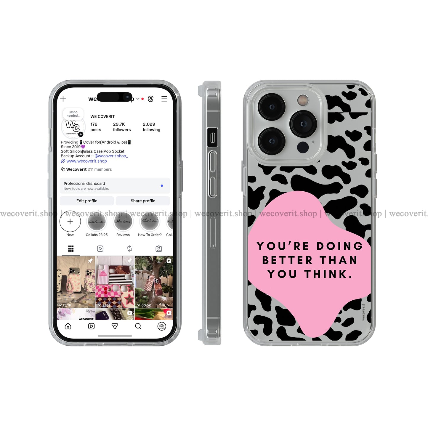 Candy Drift Transparent Mobile Cover