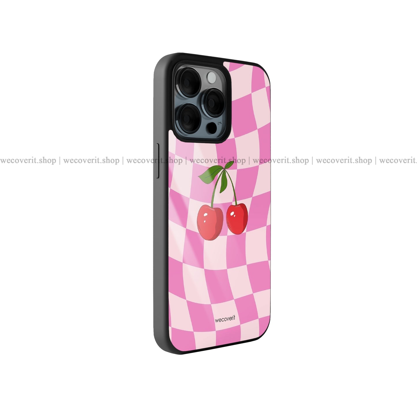 Cherry Bliss Aesthetic Premium Glossy Phone Cover