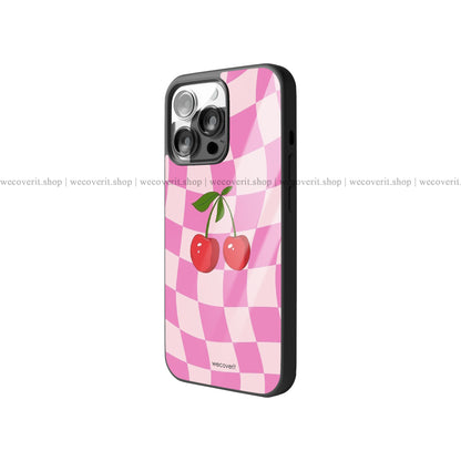 Cherry Bliss Aesthetic Premium Glossy Phone Cover