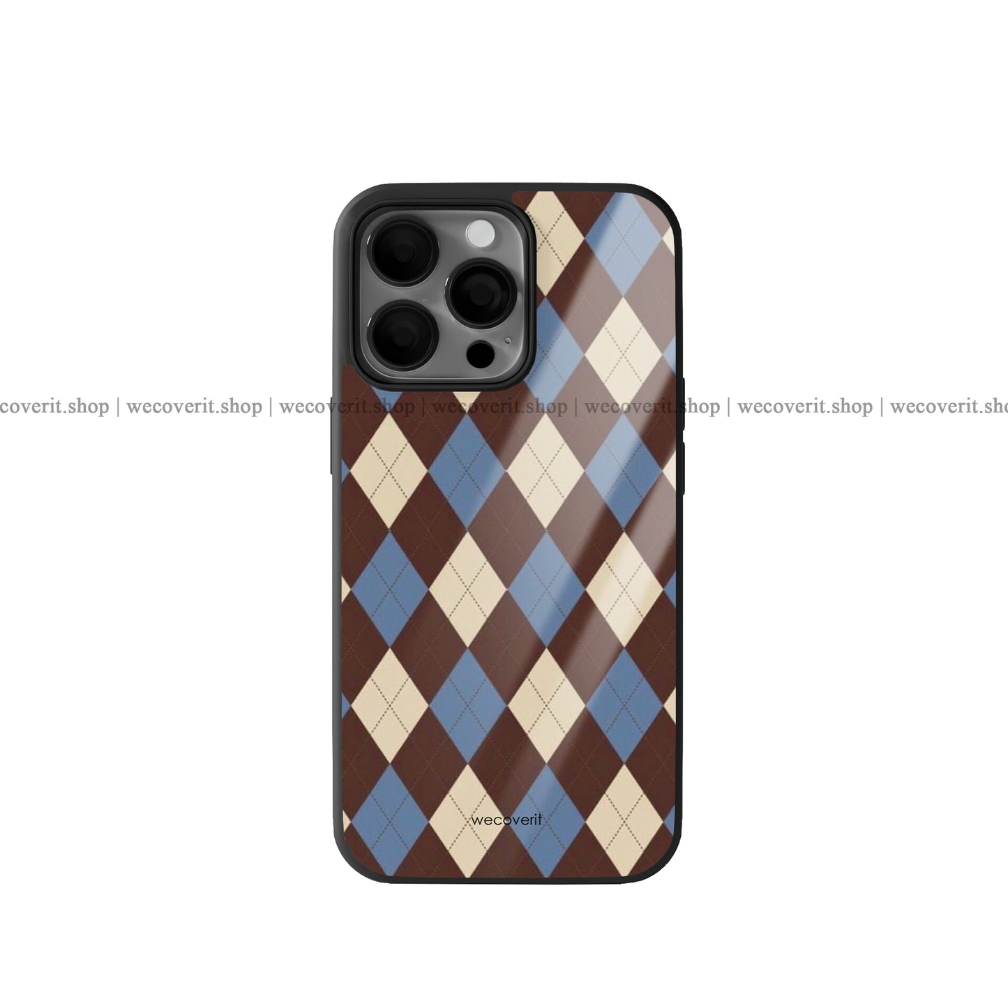 Chocolate Diamond Aesthetic Premium Glossy Phone Cover