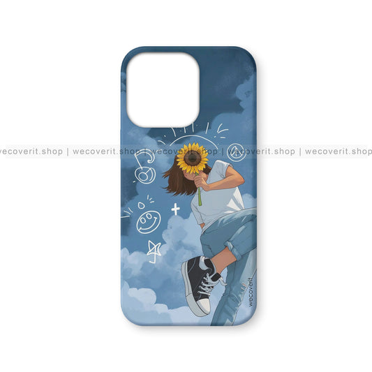 Cloud Gazer Girl Mobile Cover