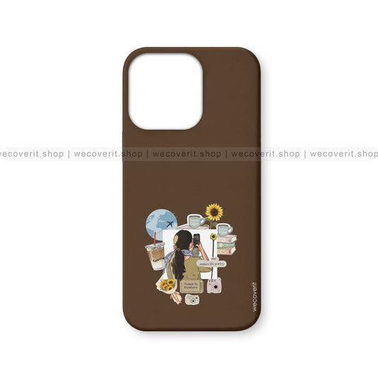 Cozy Groove Girl Mobile Cover