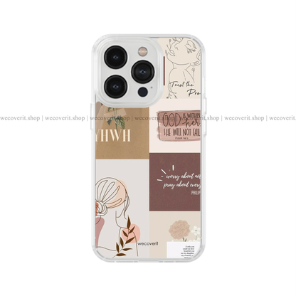 Faces with Quotes Aesthetic Soft Mobile Cover
