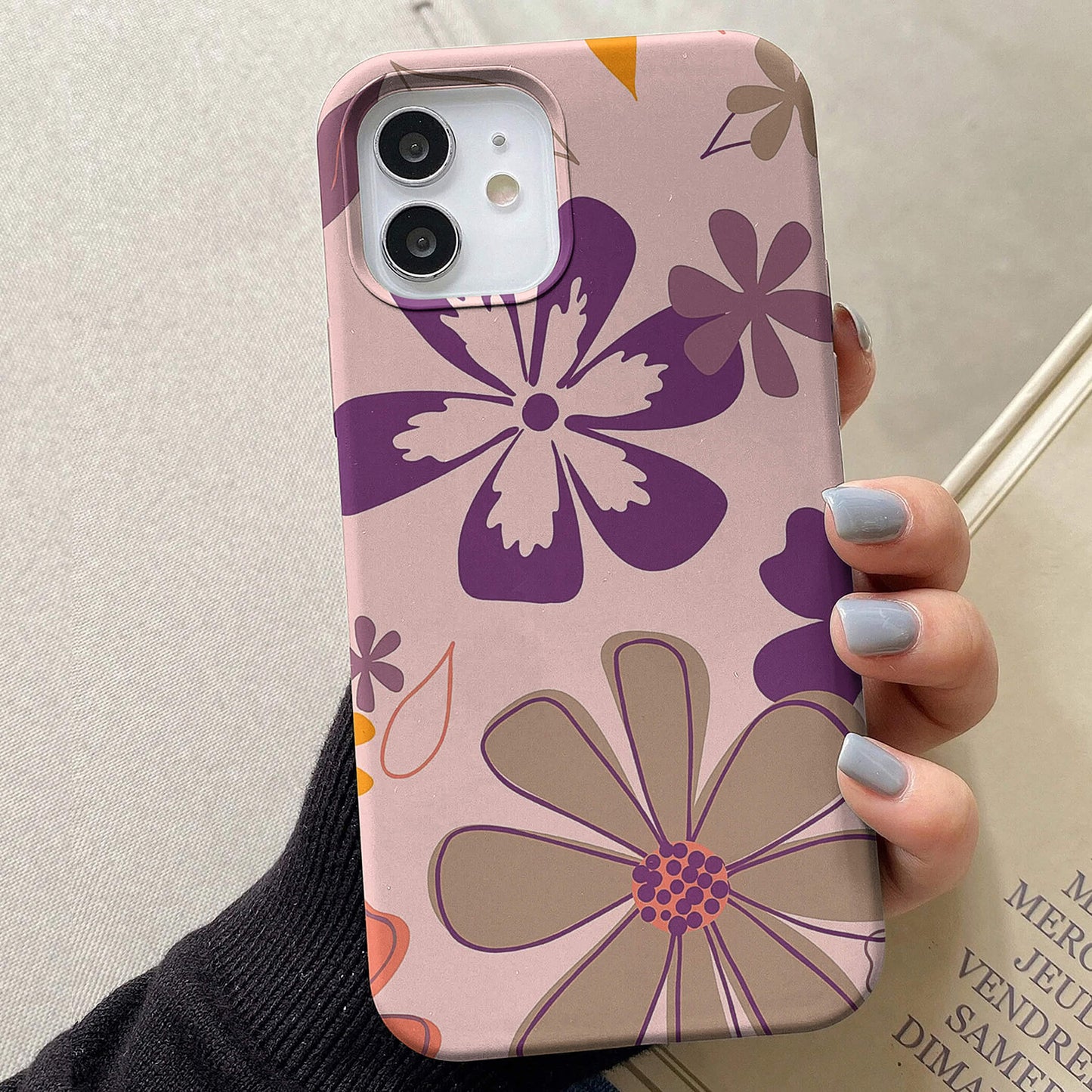 Retro Flowers Floral Cover