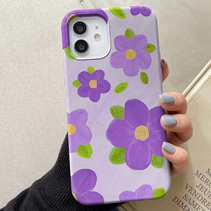Purple Aesthetic Pattern Floral Cover