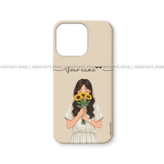 Golden Hour Girl Mobile Cover