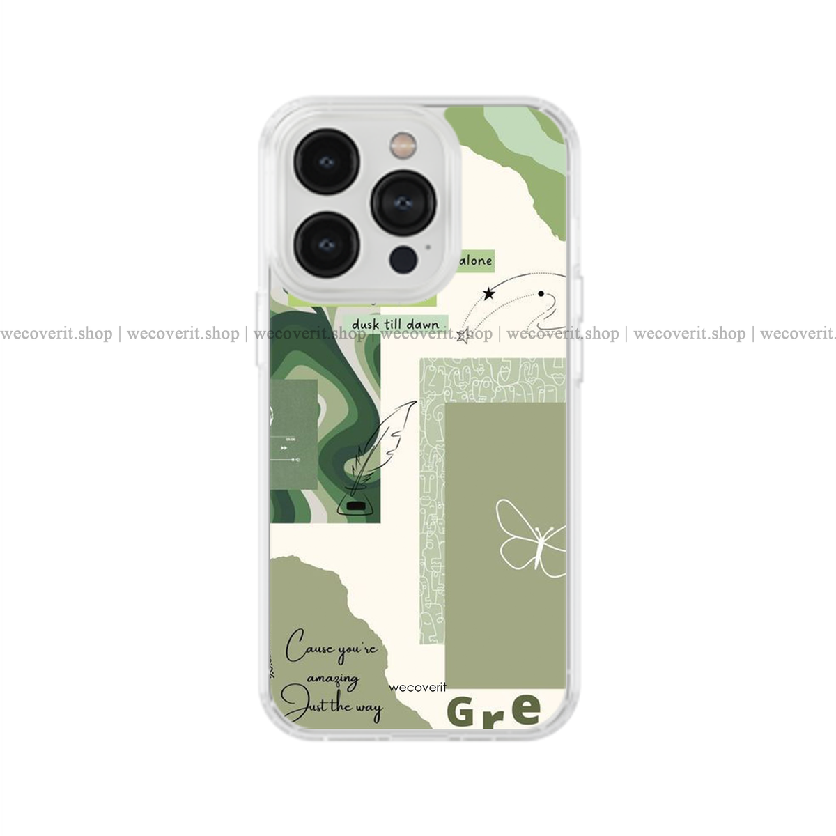 Green Aesthetic Soft Mobile Cover