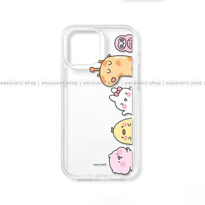 Kawai Animals Transparent Mobile Cover