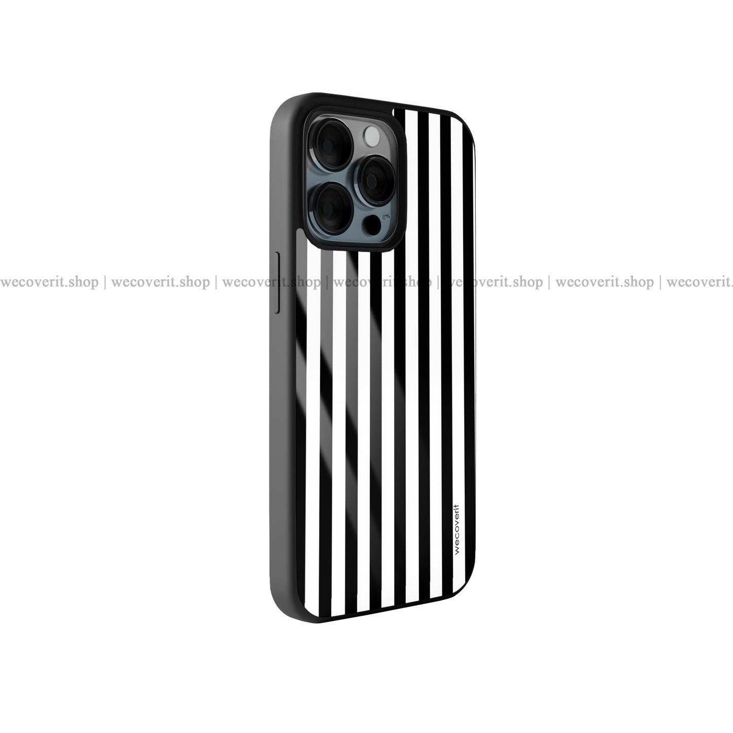 Mono Stripe Aesthetic Premium Glossy Phone Cover