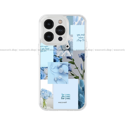 Nude Shade Blue Aesthetic Soft Mobile Cover