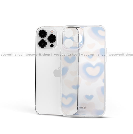 Pastel Hearts Transparent Mobile Cover