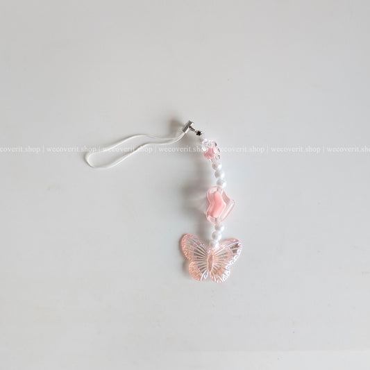 Pink Heartwing Mobile Charm