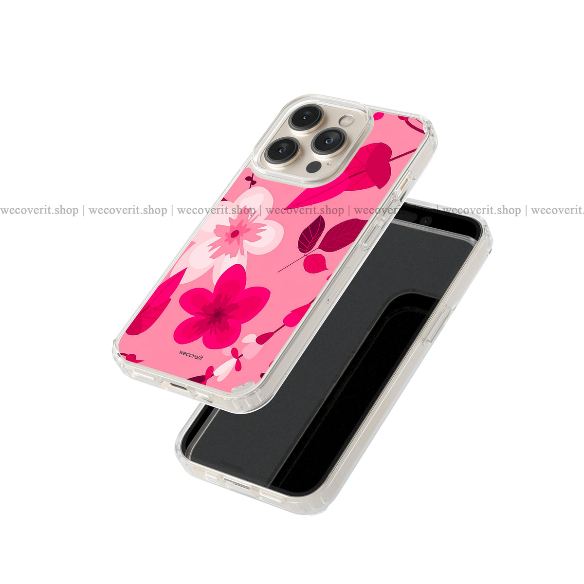Pink Seamless Pattern Floral Soft Mobile Cover