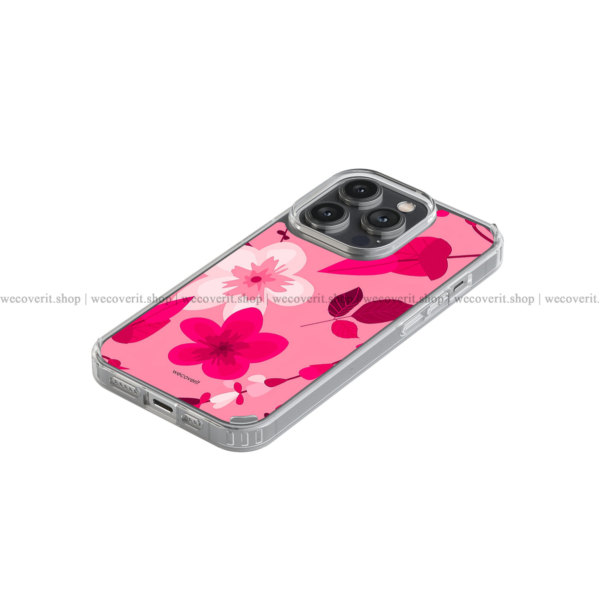 Pink Seamless Pattern Floral Soft Mobile Cover