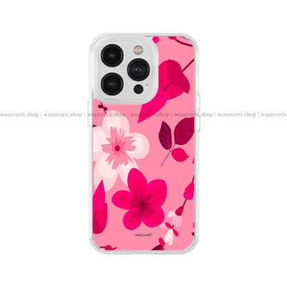 Pink Seamless Pattern Floral Soft Mobile Cover