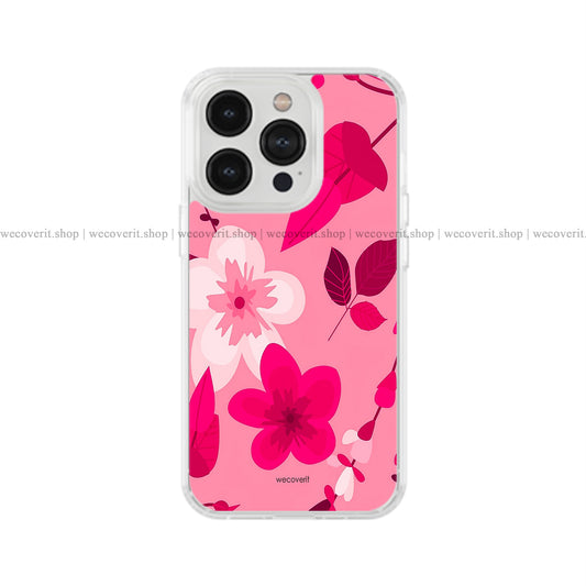 Pink Seamless Pattern Floral Soft Mobile Cover