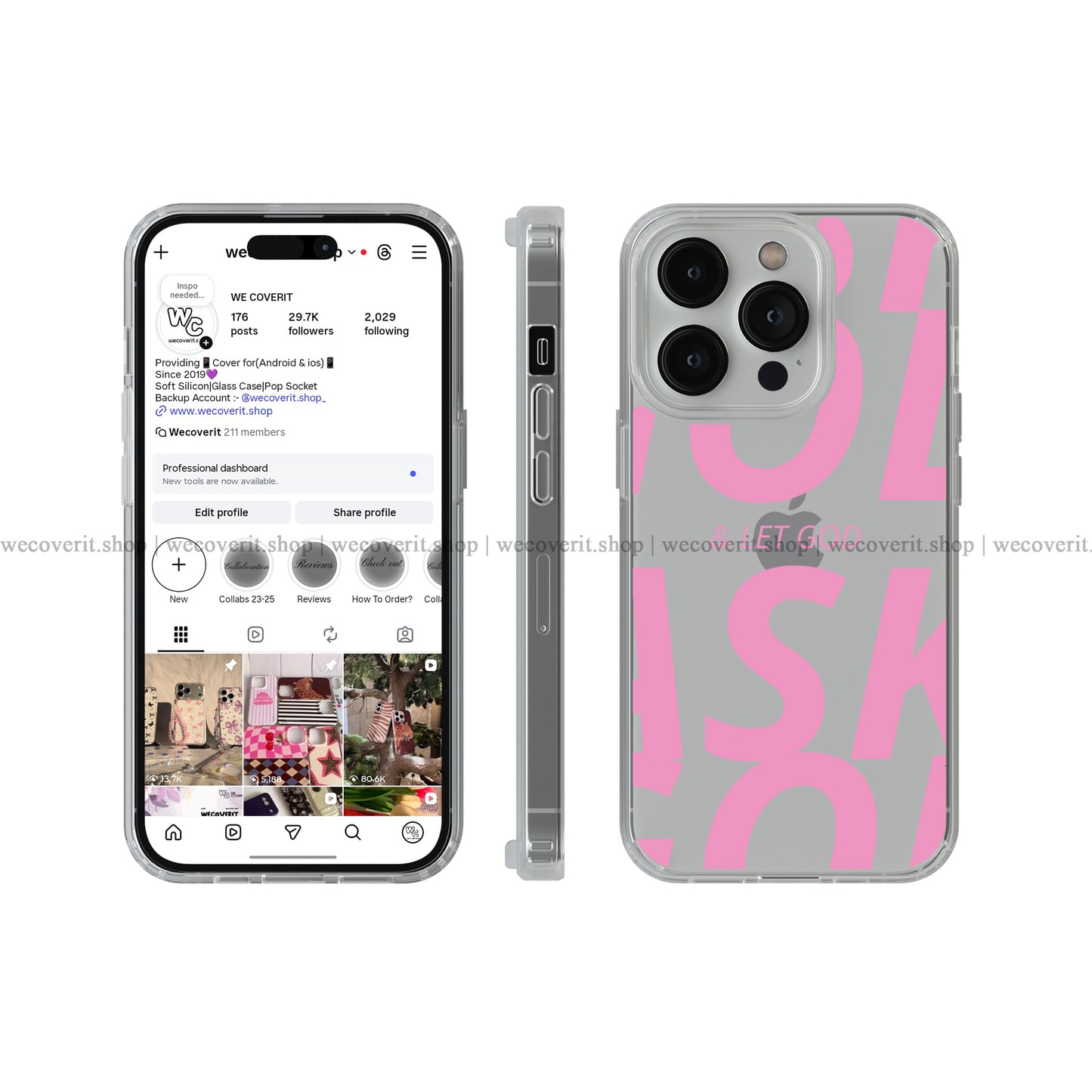 Pink Softie Transparent Mobile Cover