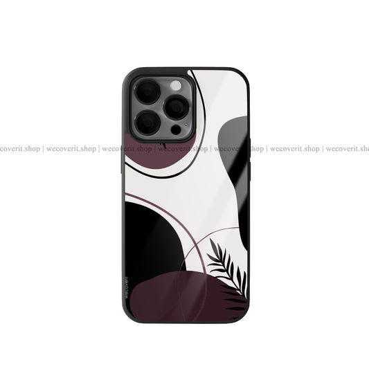 Plain Leaf Abstract Art Premium Glossy Phone Cover