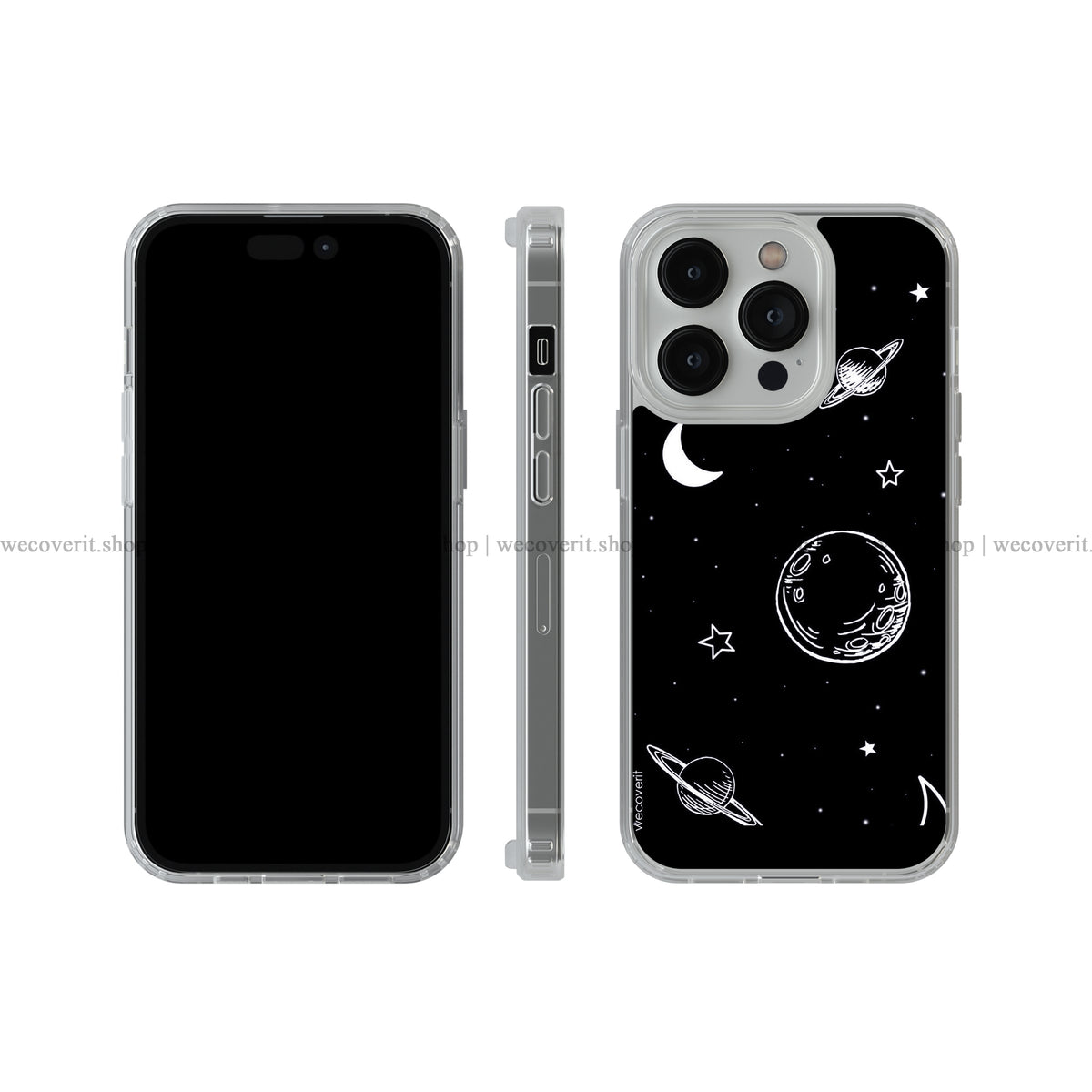 Planets Pattern Space Soft Mobile Cover