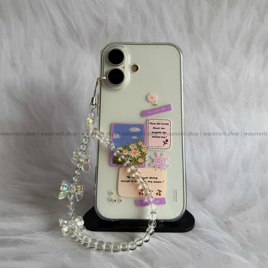 Polaroid Blooms Notes with Charm Cover
