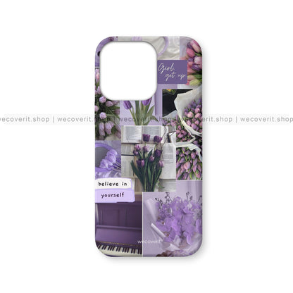 Purple Serenity Aeshtetic Mobile Cover
