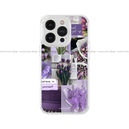 Purple Serenity Aeshtetic Soft Mobile Cover