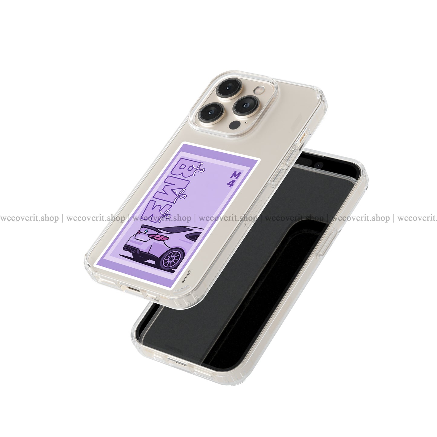 Purple M4 Dream Transparent Mobile Cover