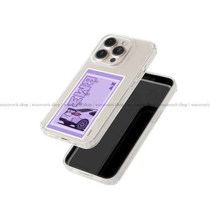 Purple M4 Dream Transparent Mobile Cover