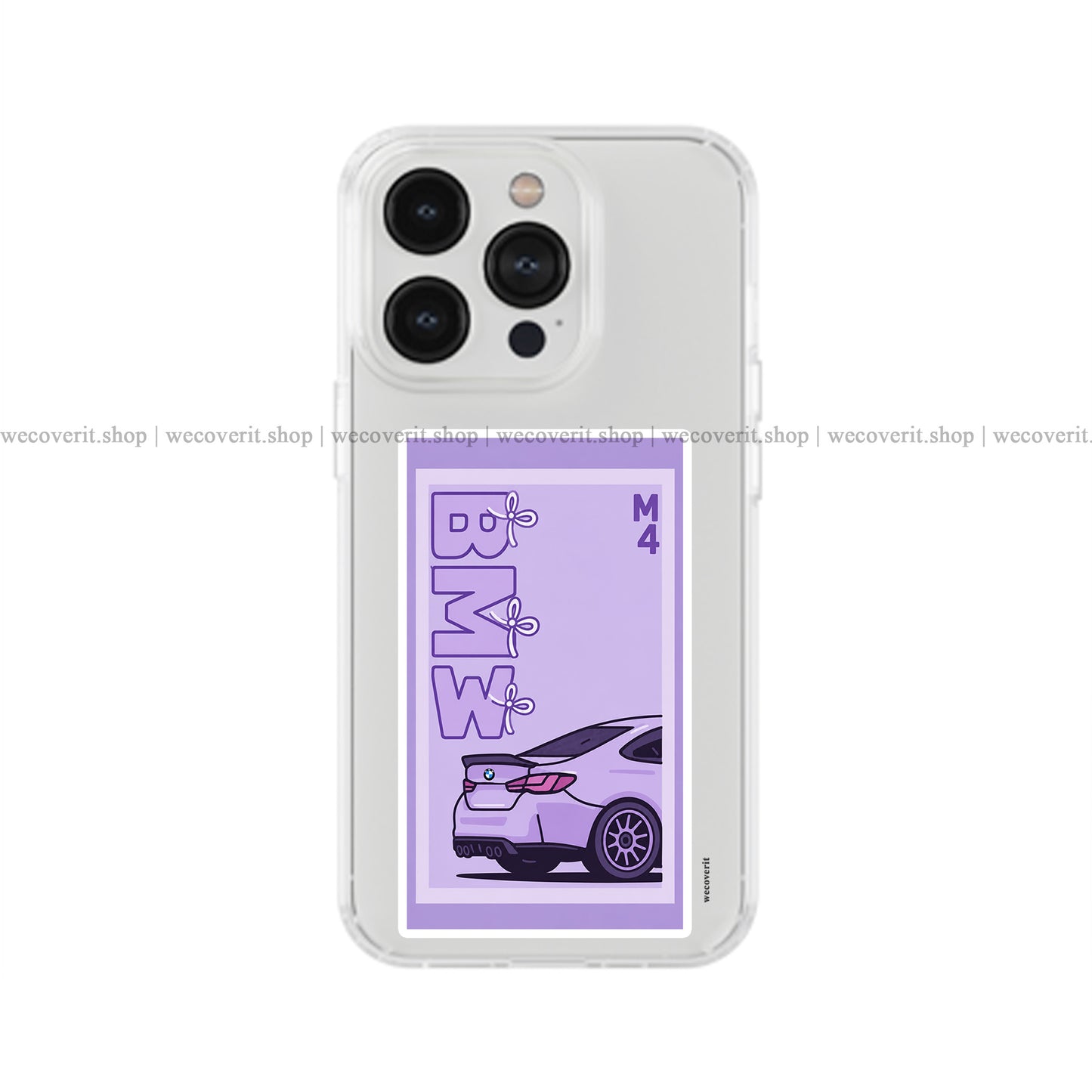 Purple M4 Dream Transparent Mobile Cover