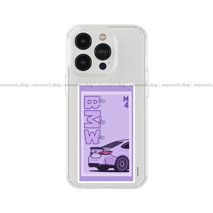 Purple M4 Dream Transparent Mobile Cover
