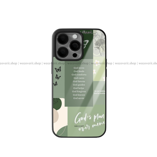 Shades of Green Aesthetic Premium Glossy Phone Cover