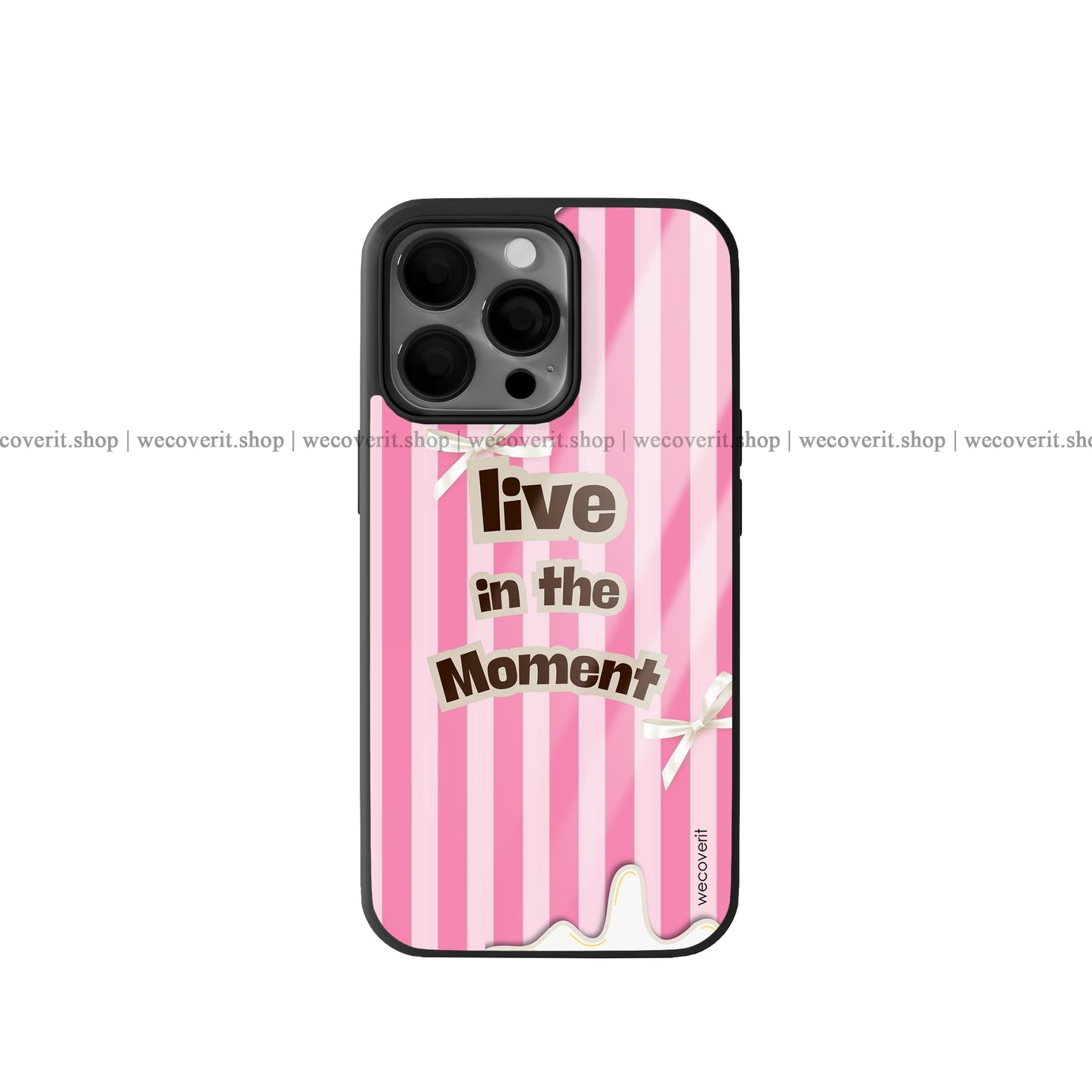 Sweet Stripe Aesthetic Premium Glossy Phone Cover