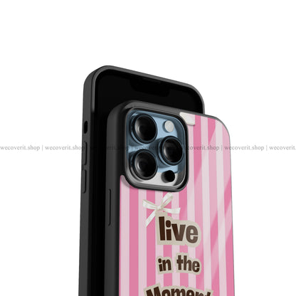 Sweet Stripe Aesthetic Premium Glossy Phone Cover
