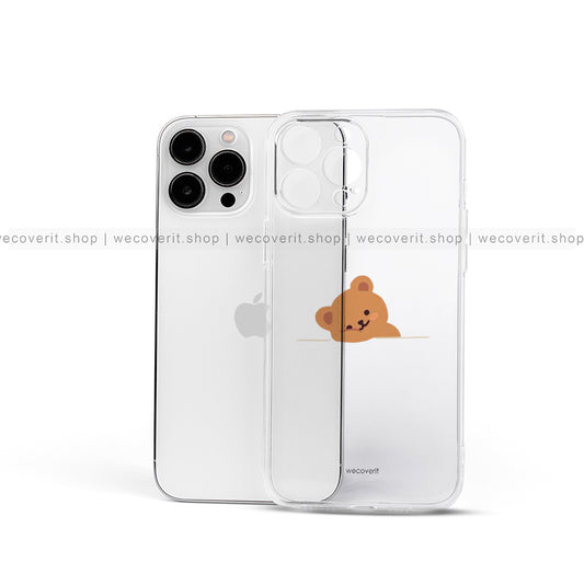 Teddy Transparent Mobile Cover