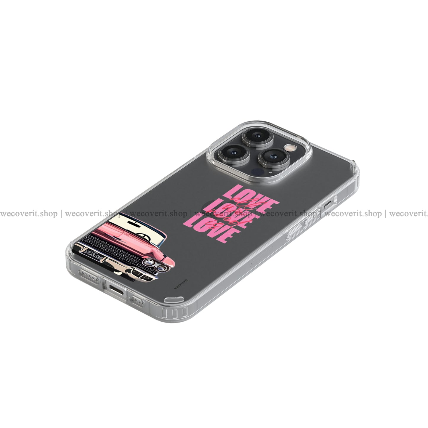Vintage Drive Transparent Mobile Cover
