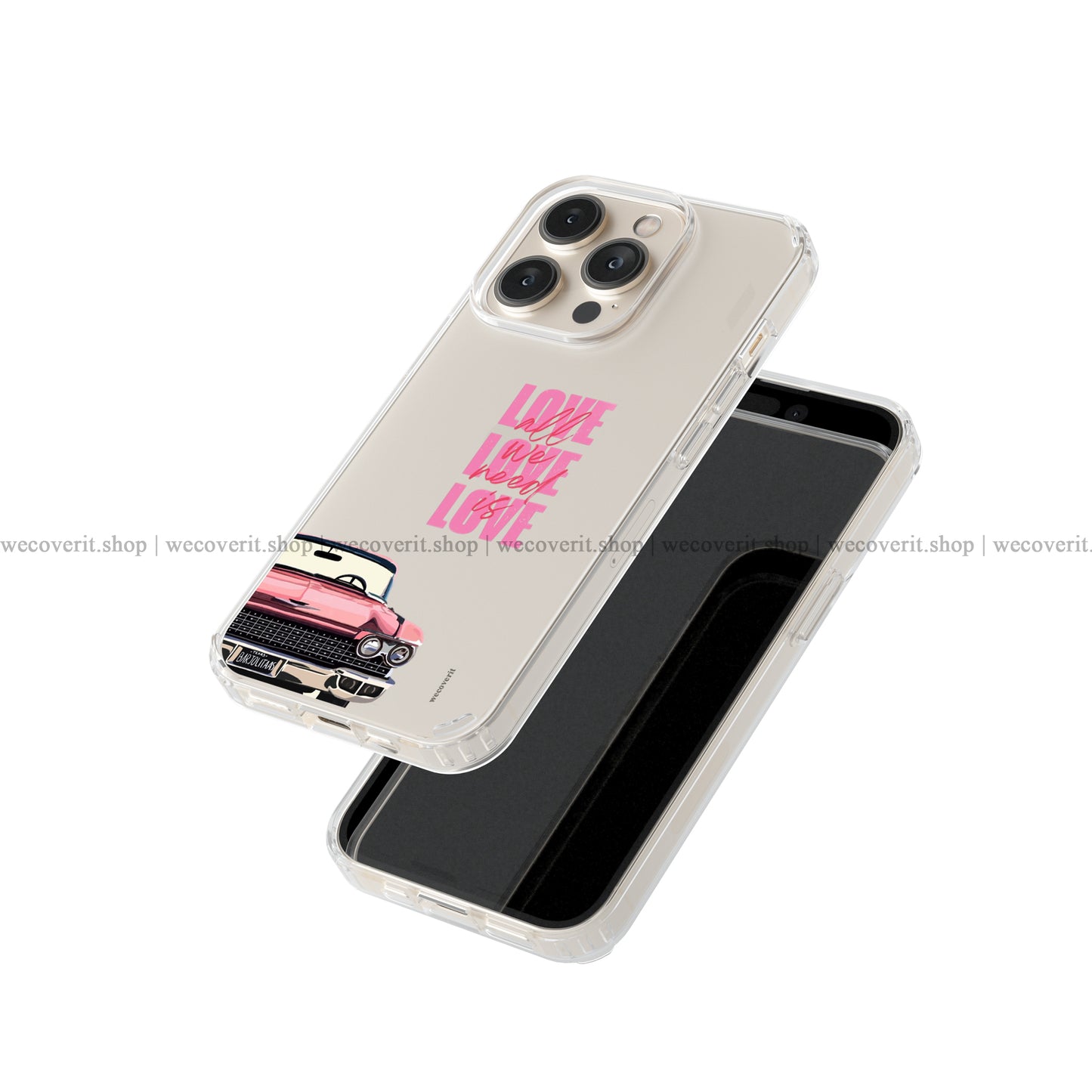 Vintage Drive Transparent Mobile Cover